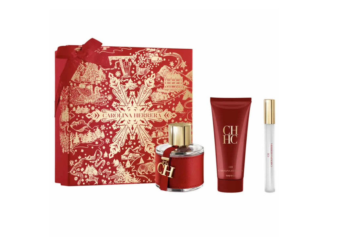 Coffret Triple Carolina Herrera CH Femme Eau de Toilette - 3 Produits