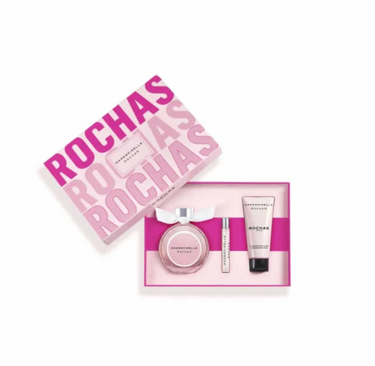 Coffret Triple Mademoiselle Rochas Eau de Parfum - 3 Produits