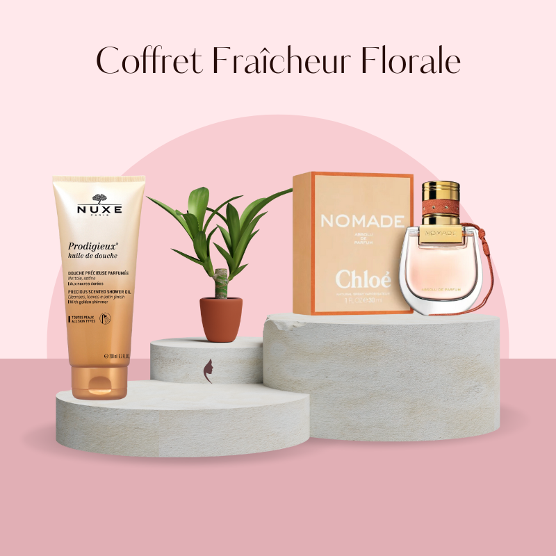 Coffret "Fraîcheur Florale" : Parfum Chloé Nomade Absolu +Huile de douche Nuxe